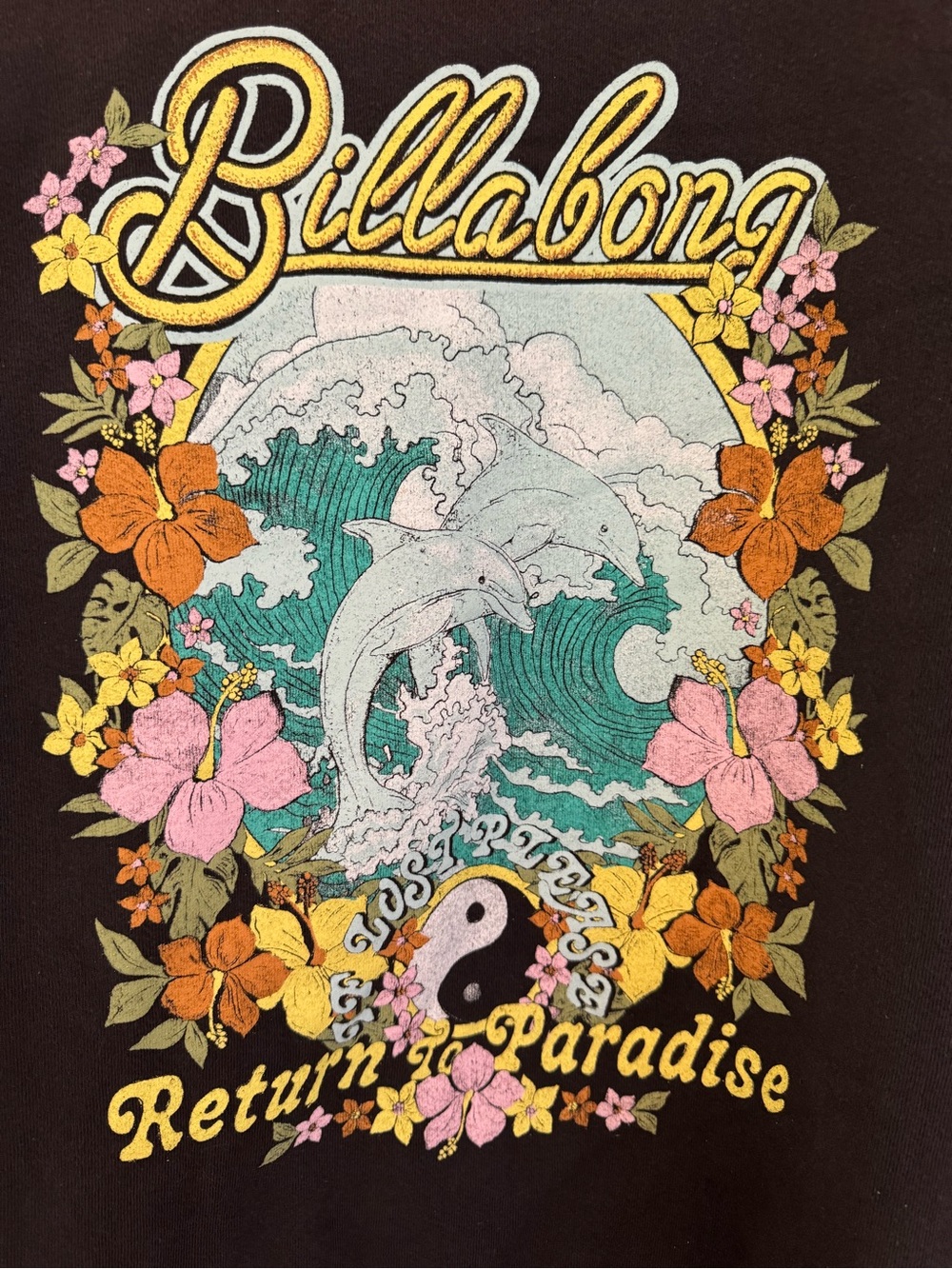 Billabong Black 'Return to Paradise' Graphic Crewneck Sweatshirt - Picture 3 of 4